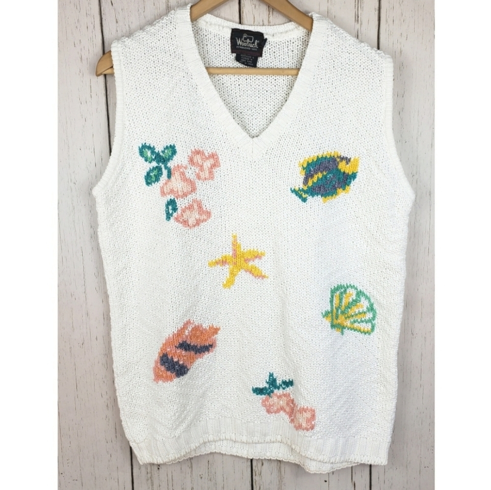Vintage Woolrich Beach Summer Sweater Vest